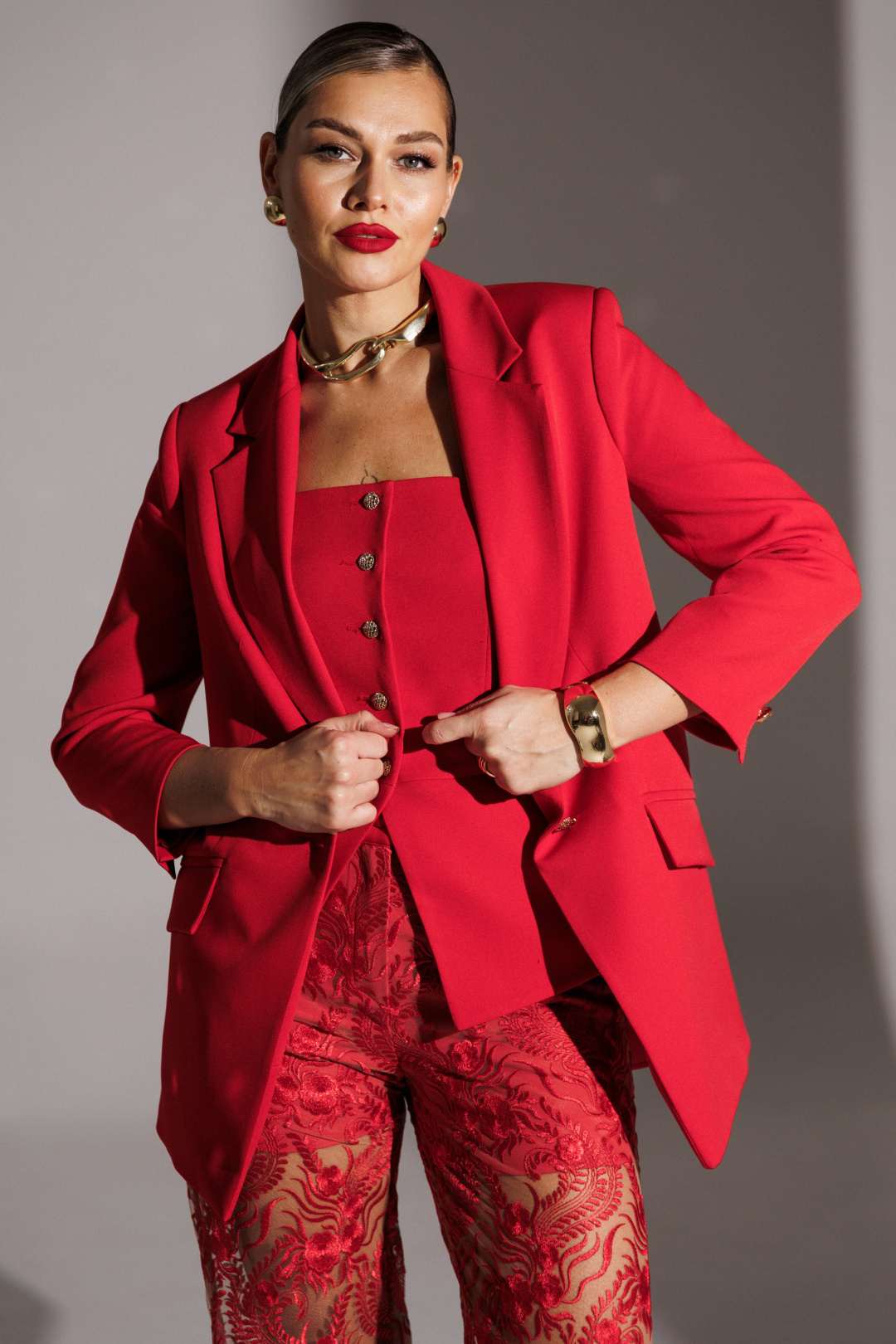 Жакет Мода-Юрс 25-2951 красный