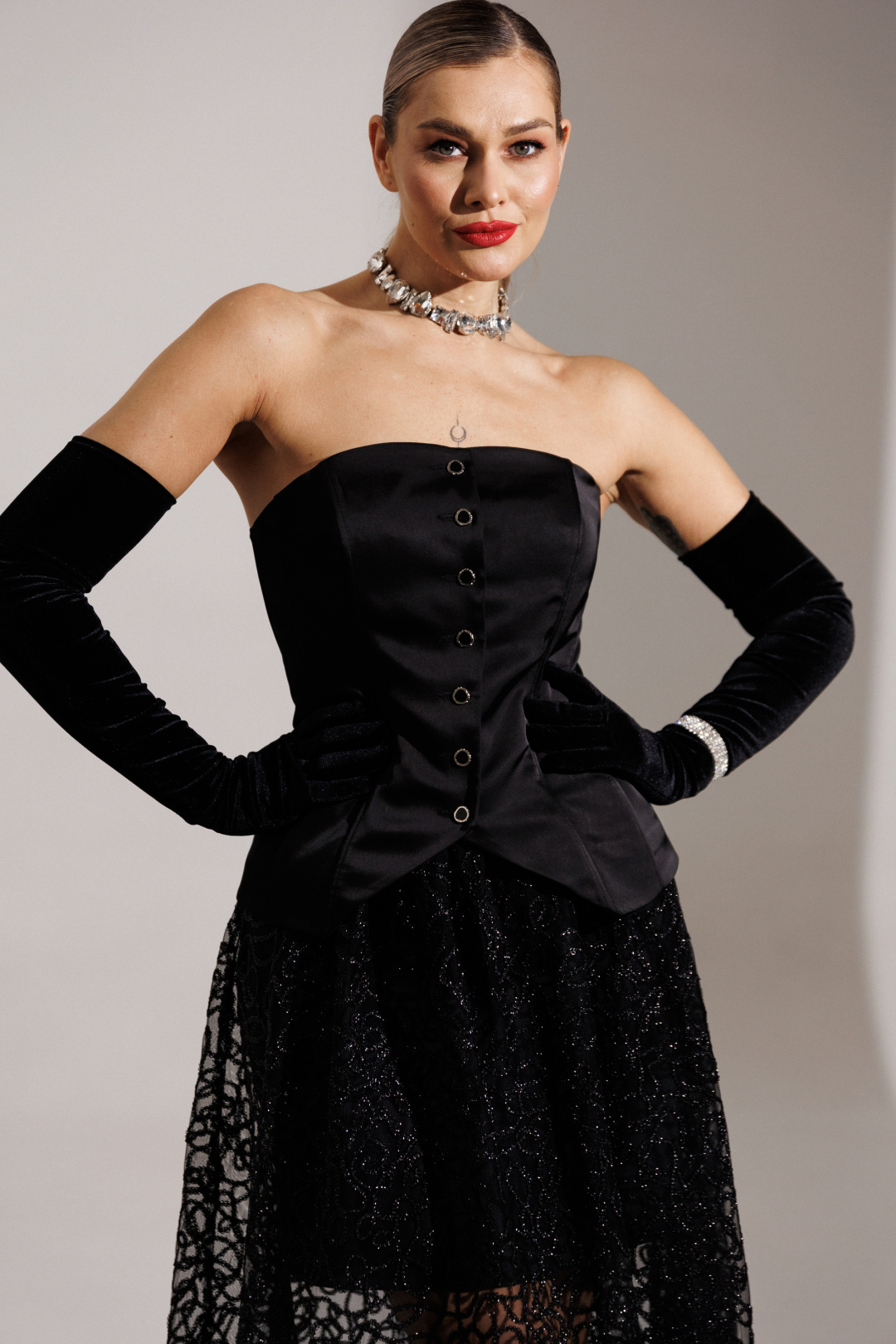 Юбка Мода-Юрс 25-2954 черный - фото 5