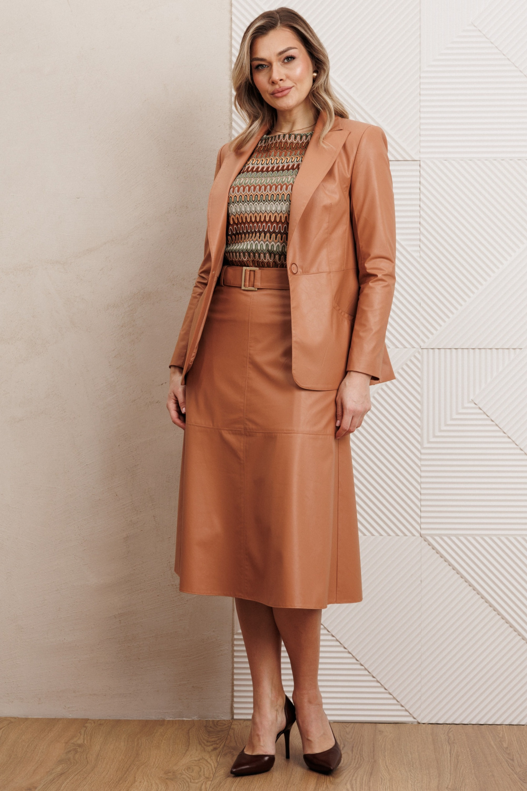 Костюм Мода-Юрс 26-2850 бежевый - фото 1