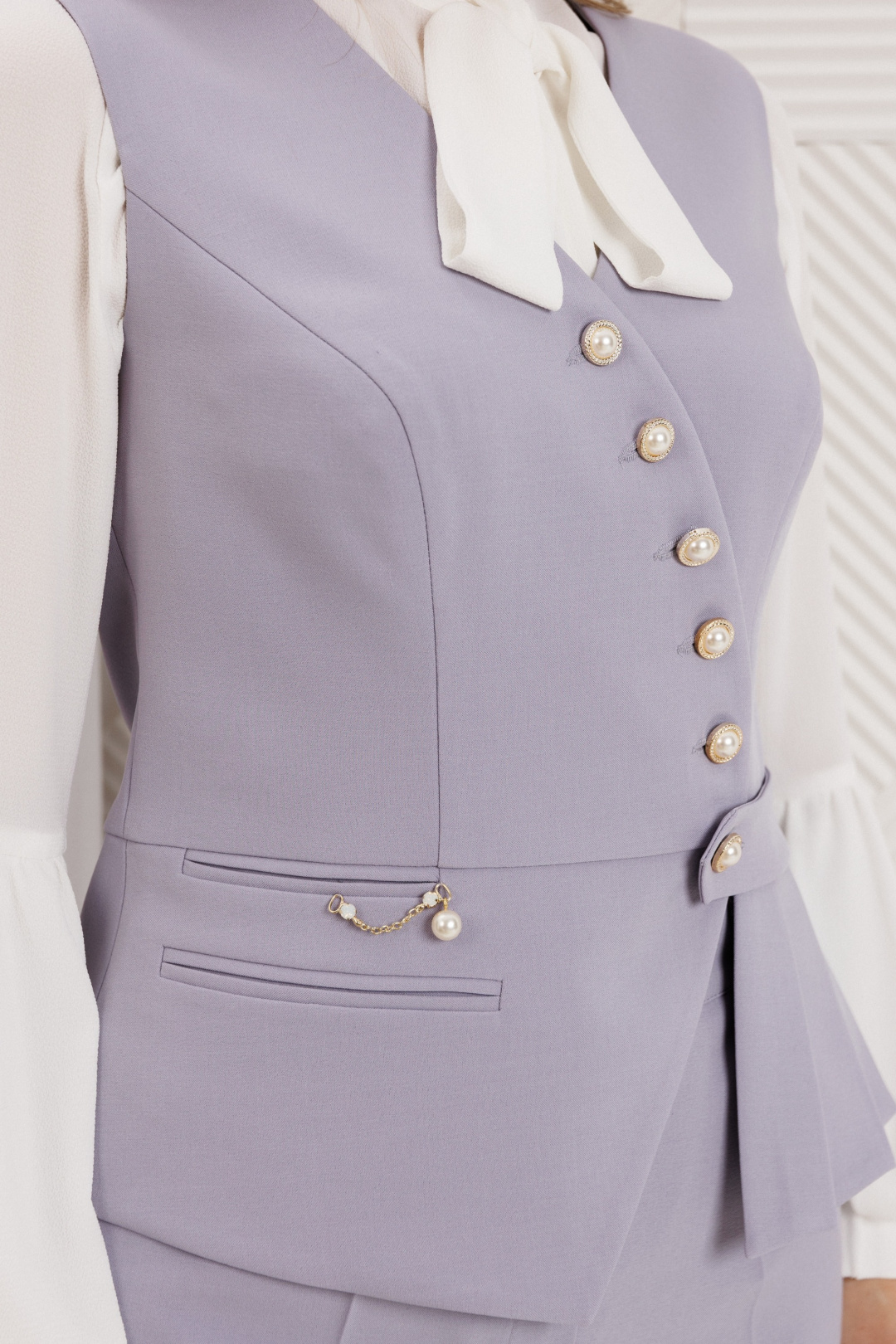 Костюм Мода-Юрс 26-2912 светлая сирень - фото 3