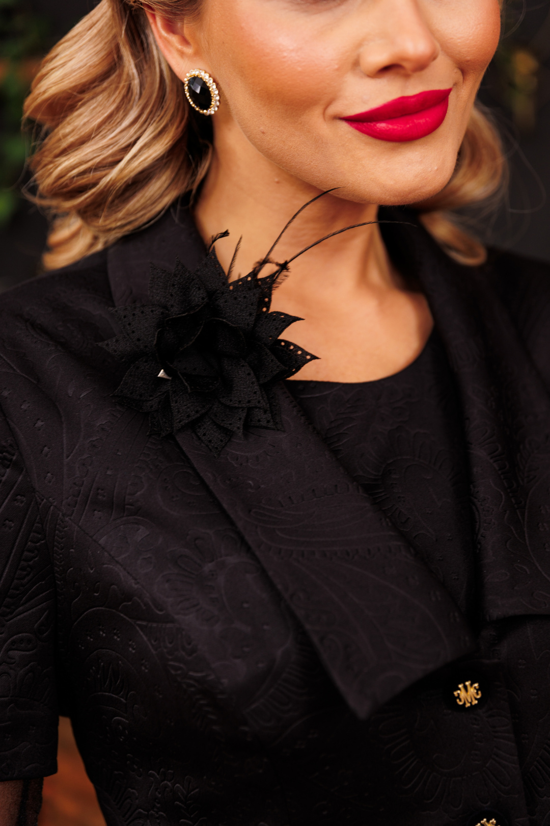 Костюм Мода-Юрс 2864 черный огурцы - фото 3