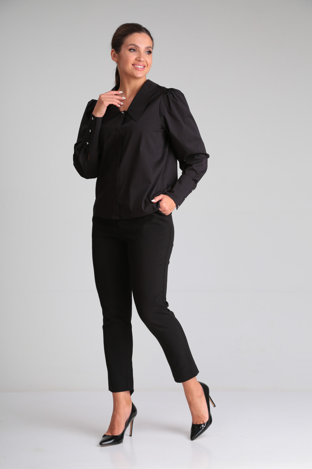 Блузка MODEMA 544-3 черный - фото 5