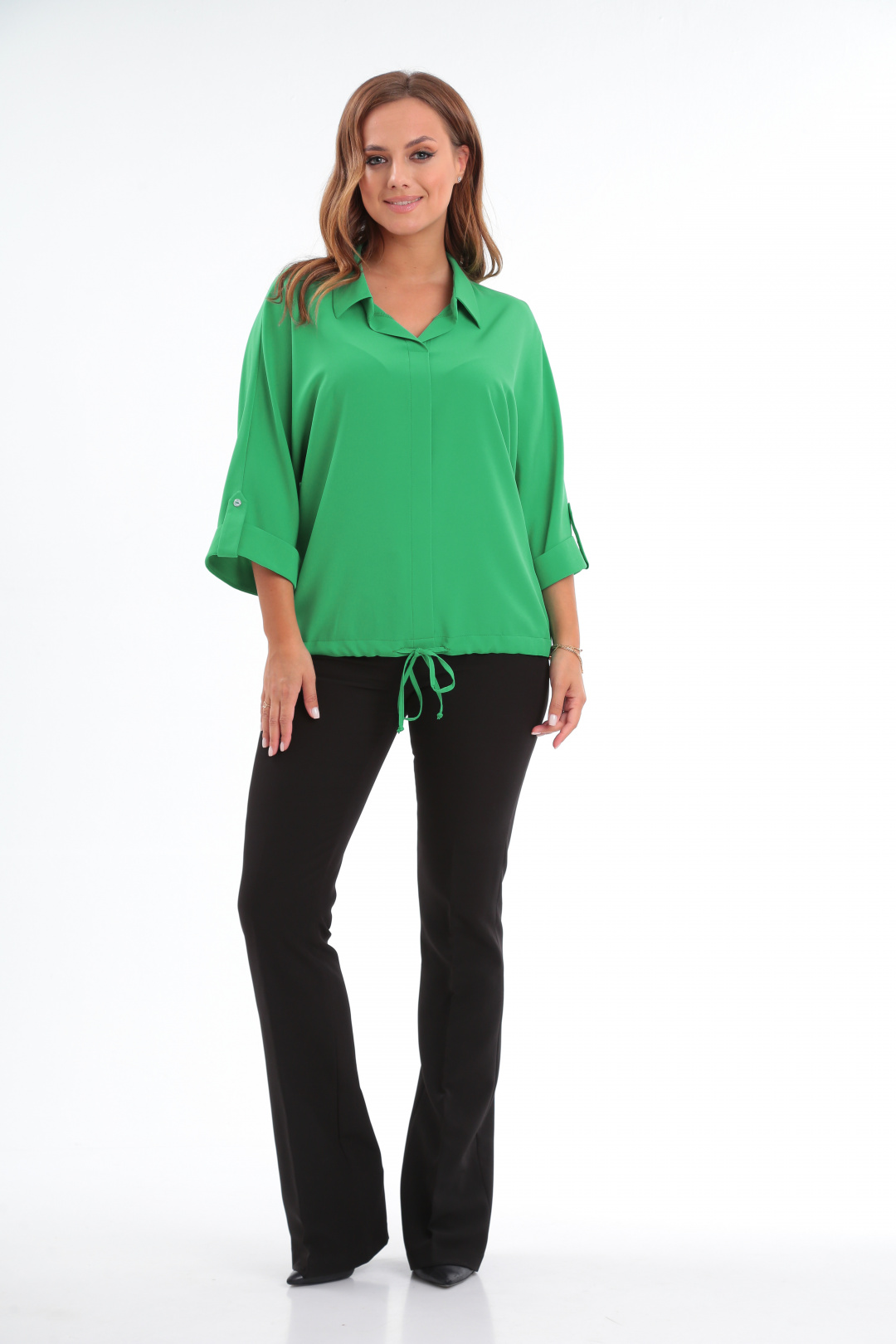 Блузка MODEMA 723 зеленый - фото 3