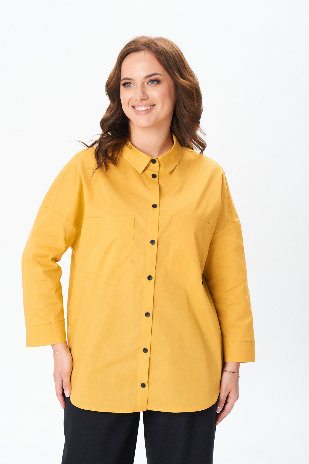 Рубашка MODEMA 752-5 горчица