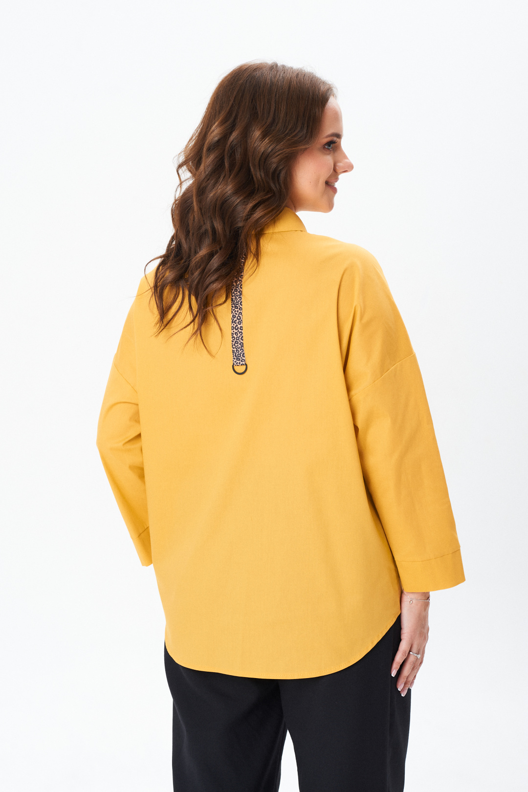 Рубашка MODEMA 752-5 горчица - фото 3