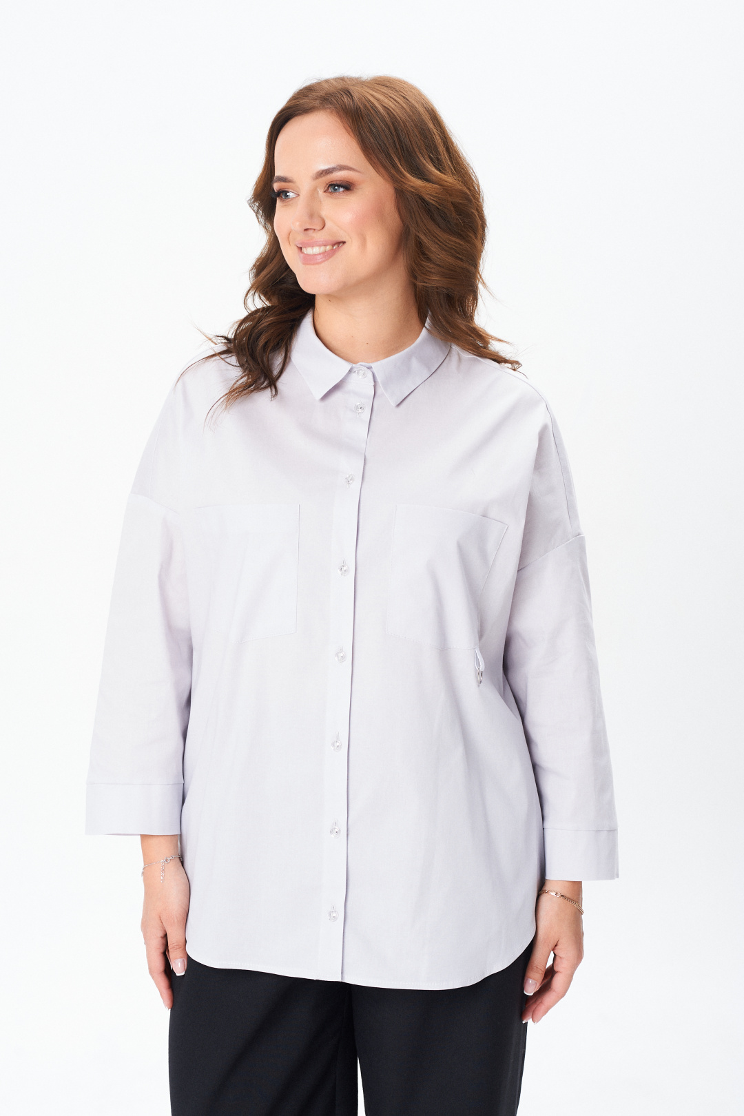 Рубашка MODEMA 752-5 светлая лаванда