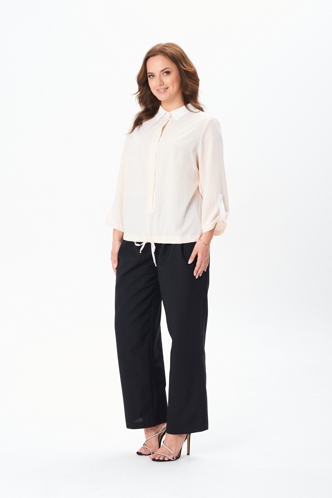 Рубашка MODEMA 770-2 желтая полоска - фото 6