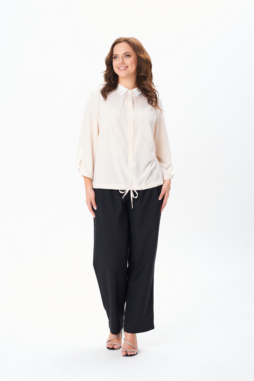 Рубашка MODEMA 770-2 желтая полоска