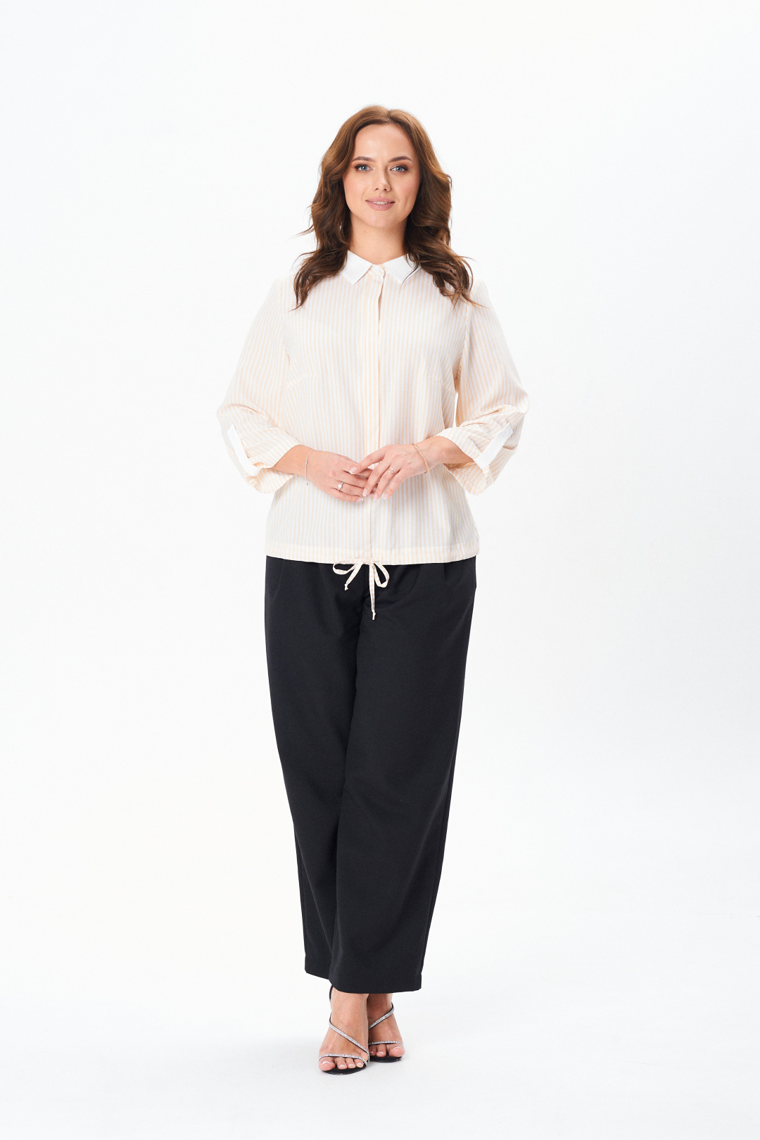 Рубашка MODEMA 770-2 желтая полоска