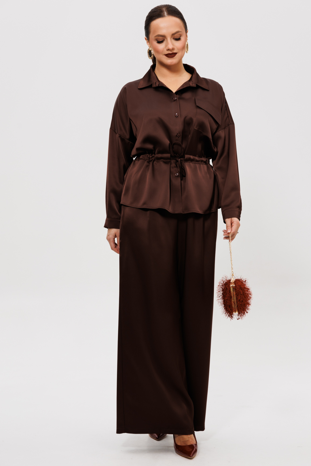 Костюм Мублиз 255 шоколадный - фото 4