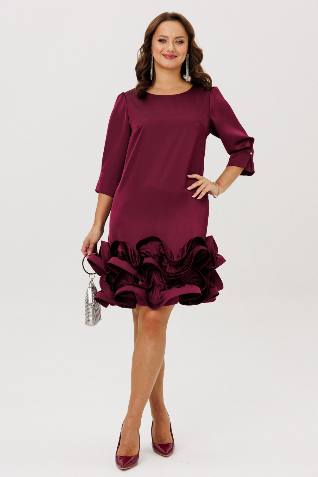 Платье Мублиз 291 бордо