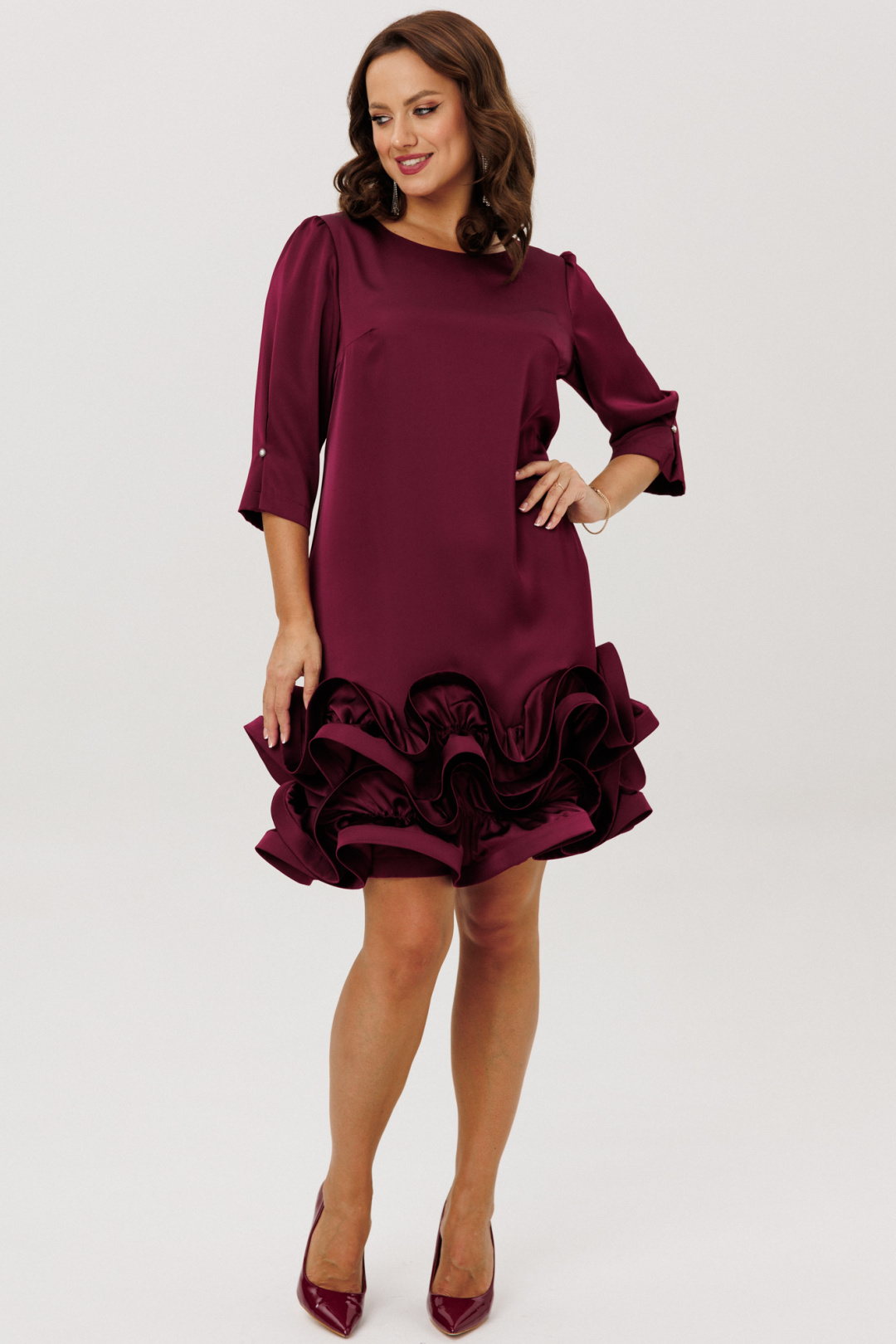 Платье Мублиз 291 бордо - фото 6
