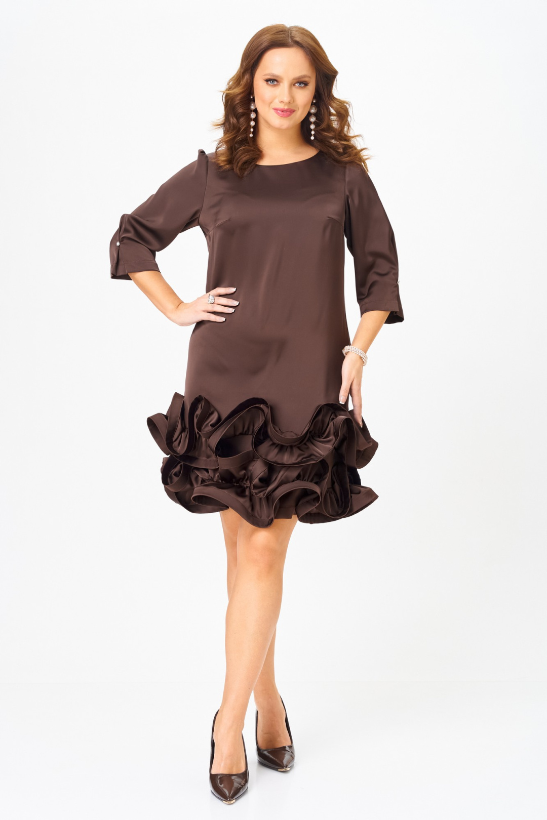 Платье Мублиз 291 шоколад - фото 1