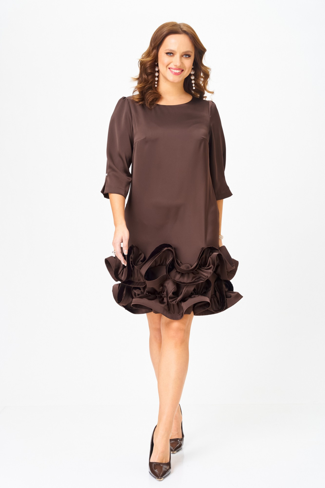 Платье Мублиз 291 шоколад - фото 2