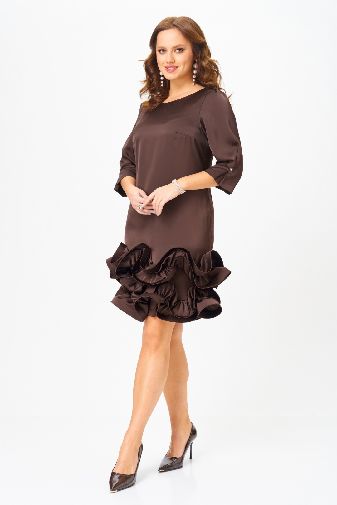 Платье Мублиз 291 шоколад - фото 3