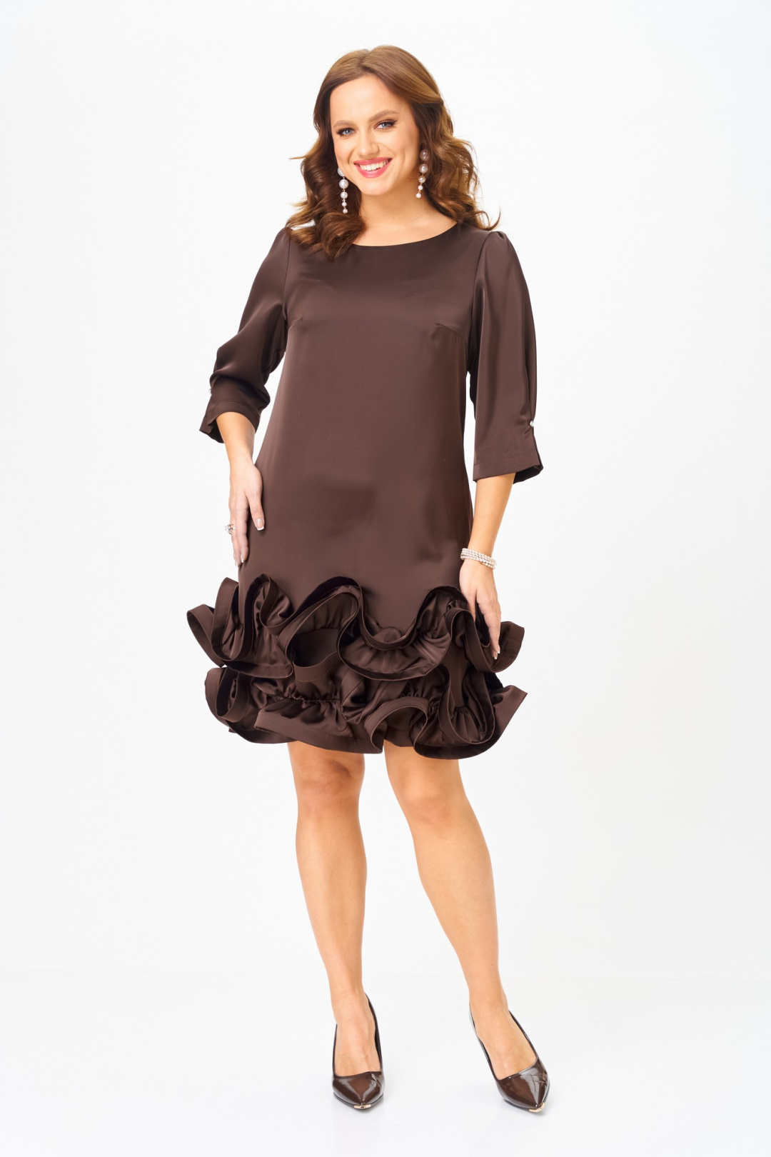 Платье Мублиз 291 шоколад - фото 4