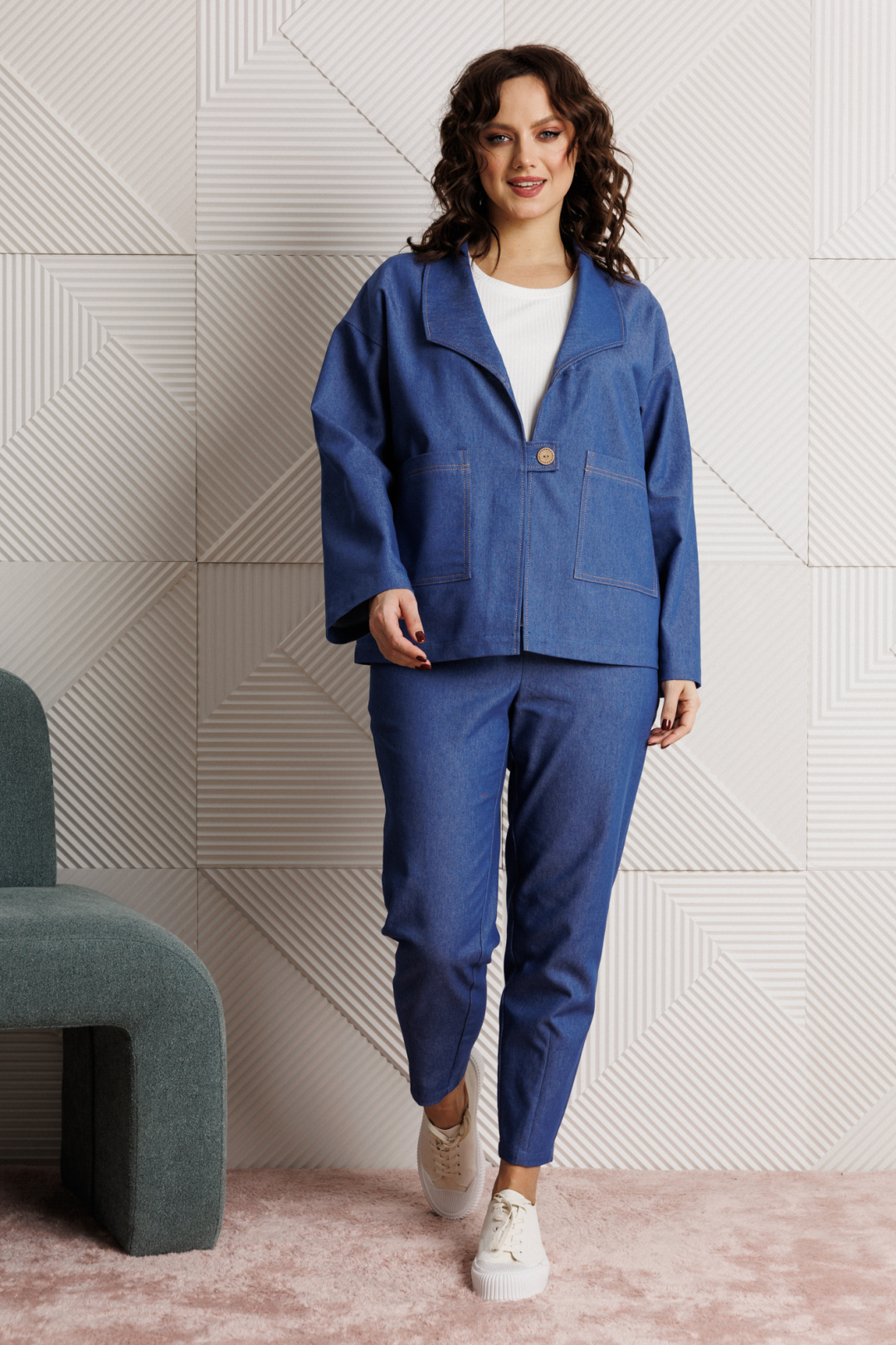 Костюм Мублиз 318 синий - фото 2