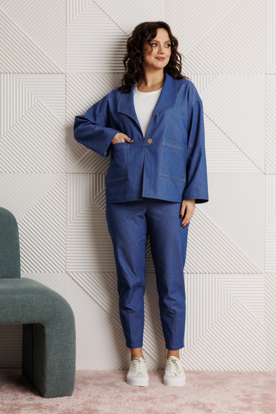 Костюм Мублиз 318 синий - фото 4