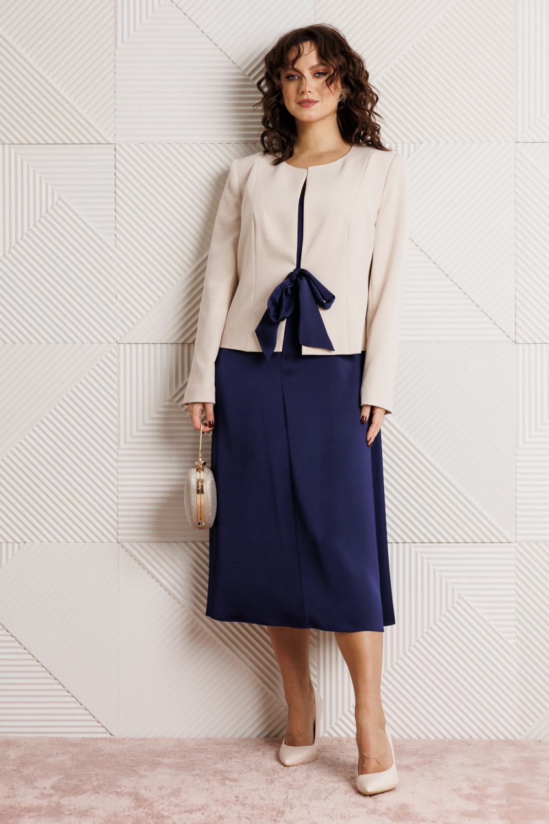 Костюм Мублиз 332 синий+беж - фото 1