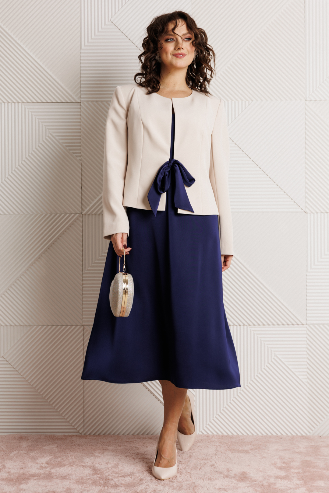 Костюм Мублиз 332 синий+беж - фото 4