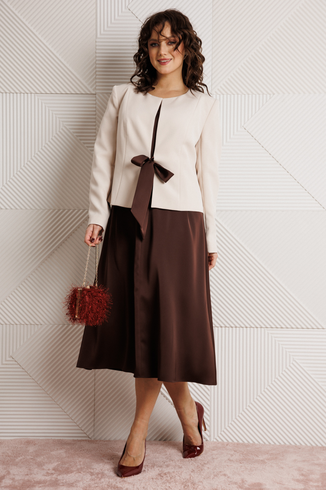 Костюм Мублиз 332 шоколад+беж - фото 1