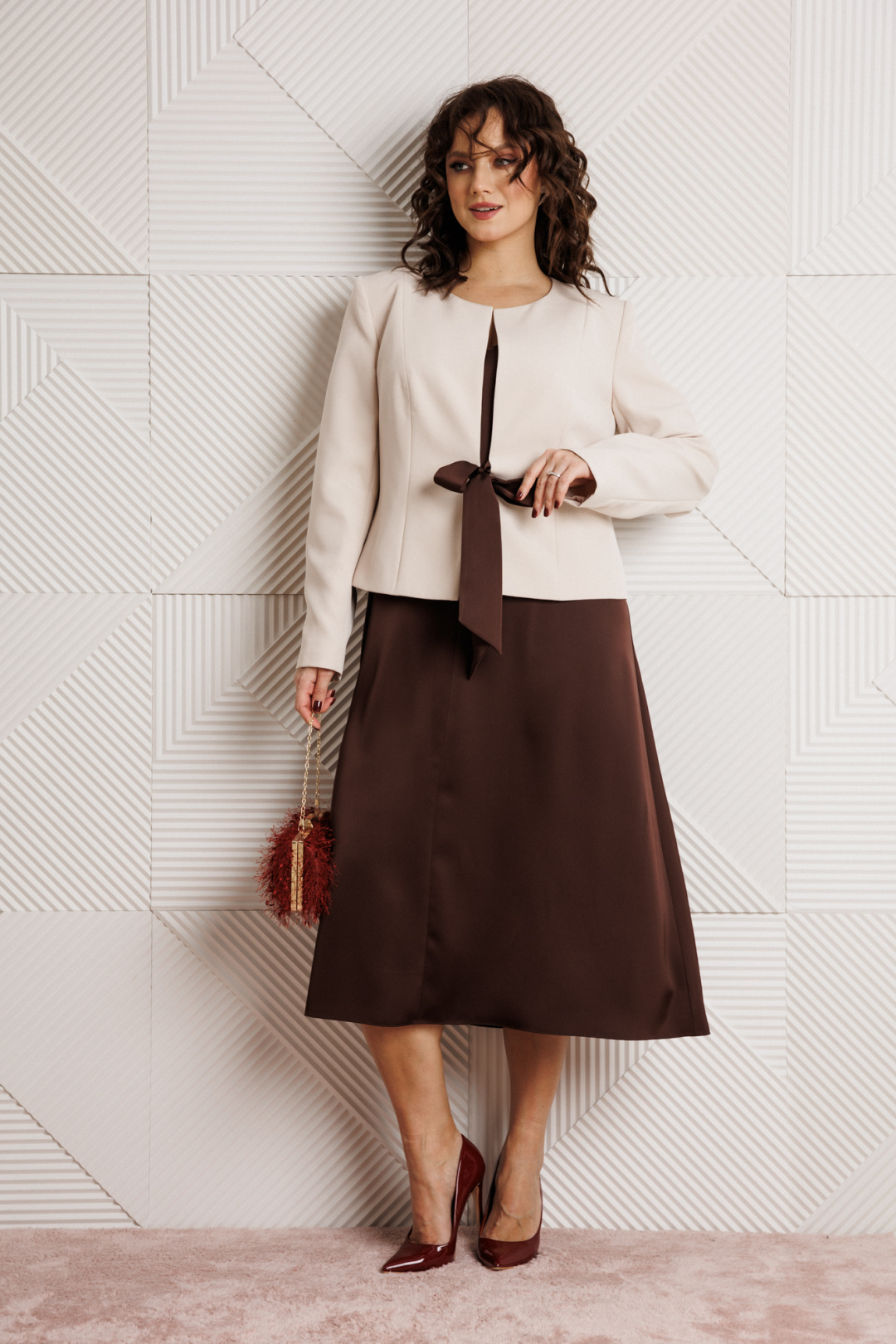 Костюм Мублиз 332 шоколад+беж - фото 2