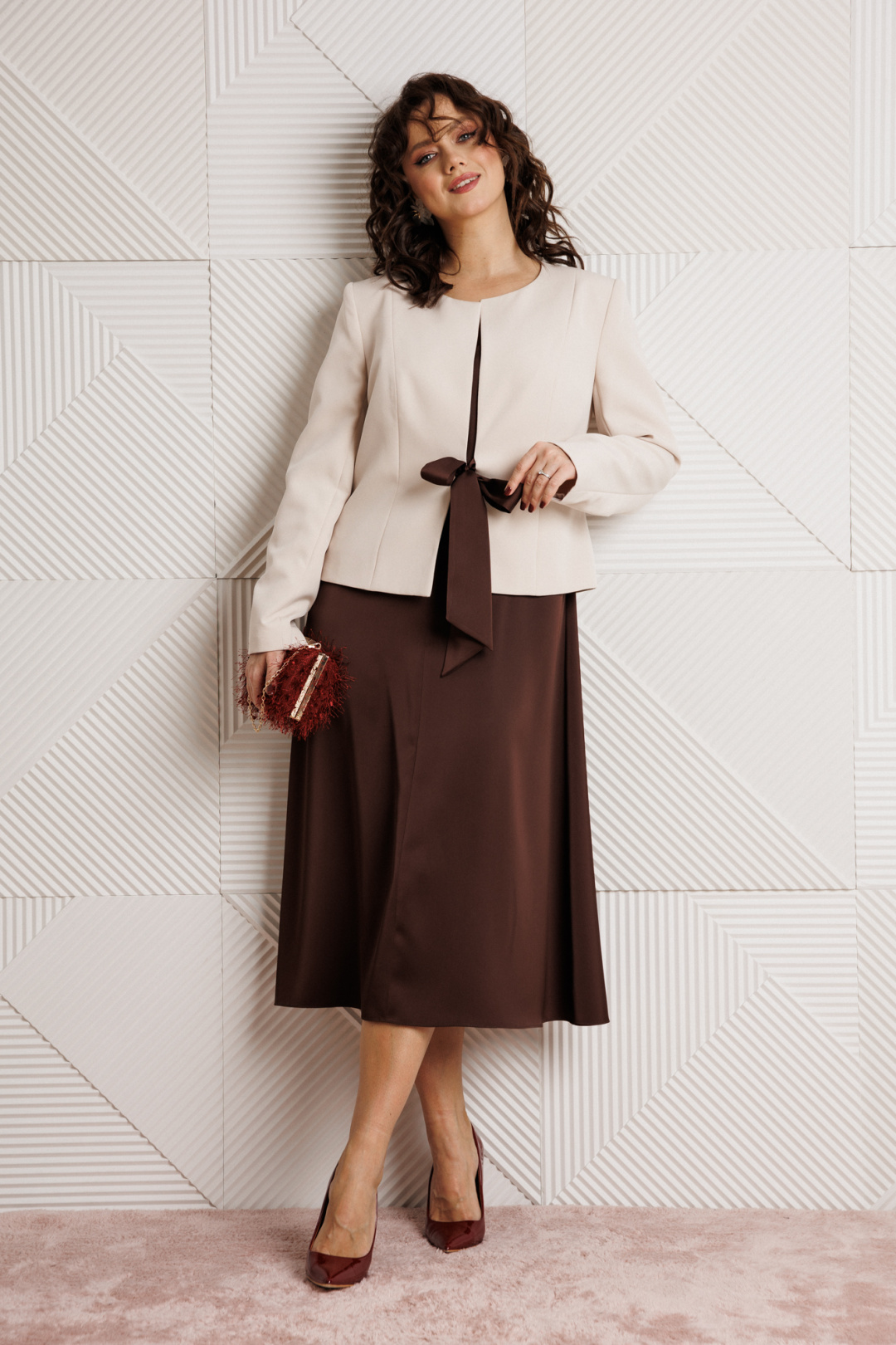 Костюм Мублиз 332 шоколад+беж - фото 4