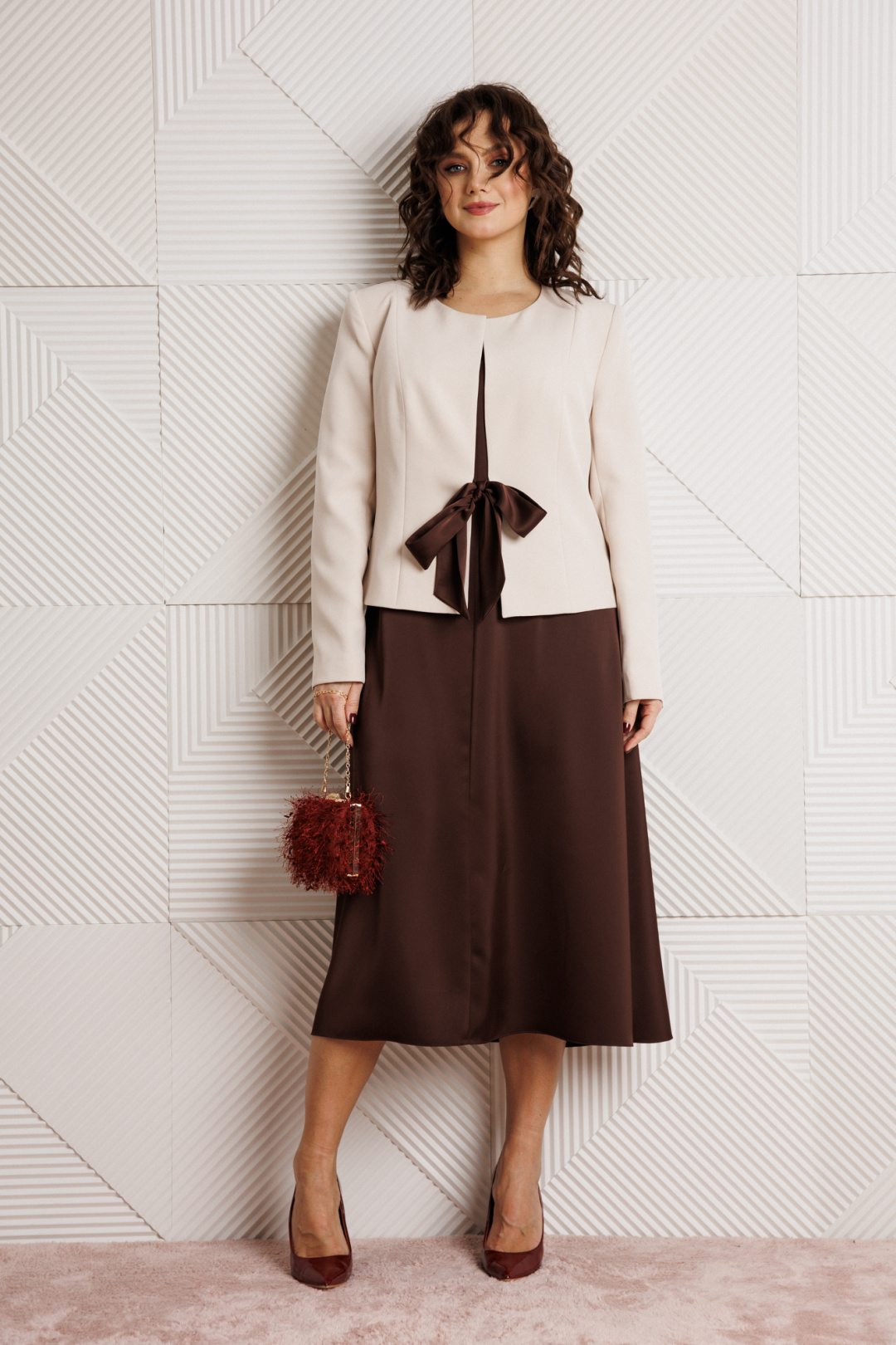 Костюм Мублиз 332 шоколад+беж - фото 5