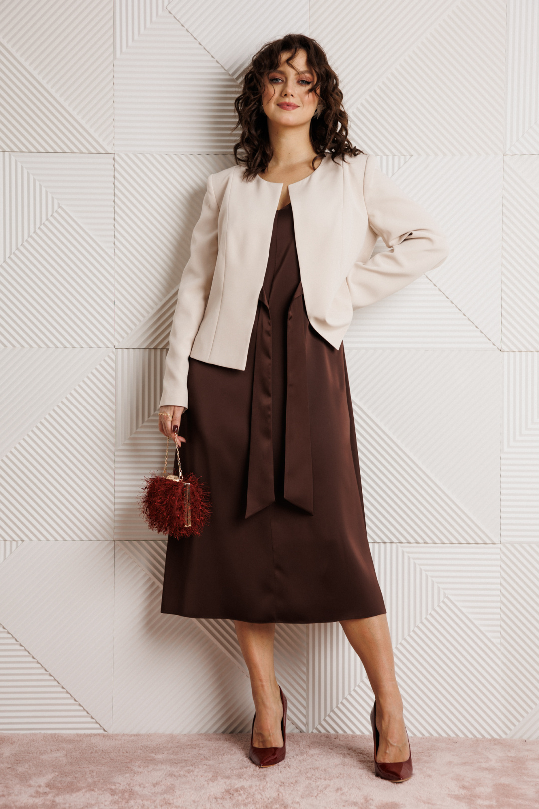 Костюм Мублиз 332 шоколад+беж