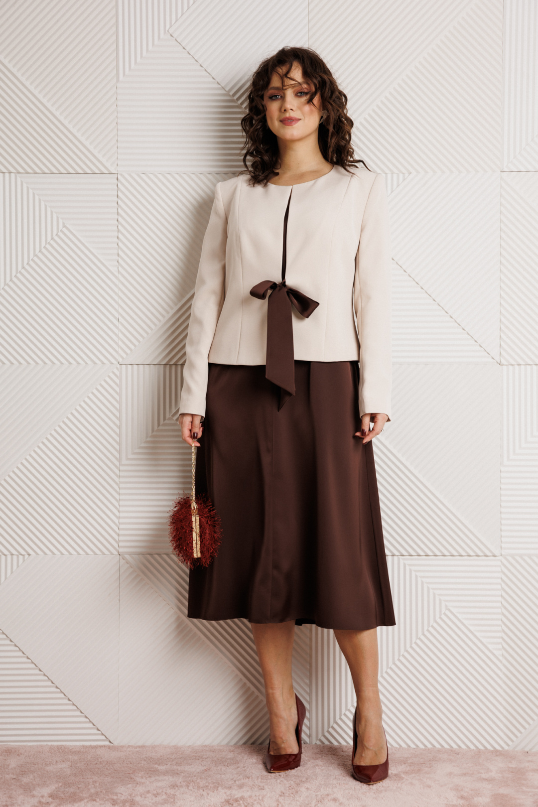 Костюм Мублиз 332 шоколад+беж