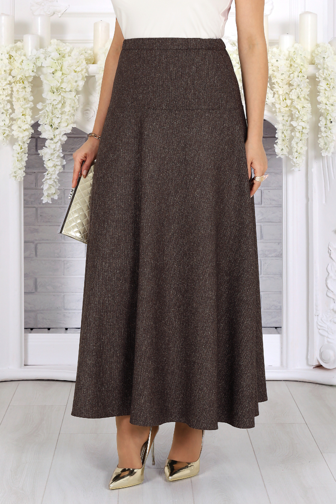 Юбка Ninele 216 коричневый - фото 2