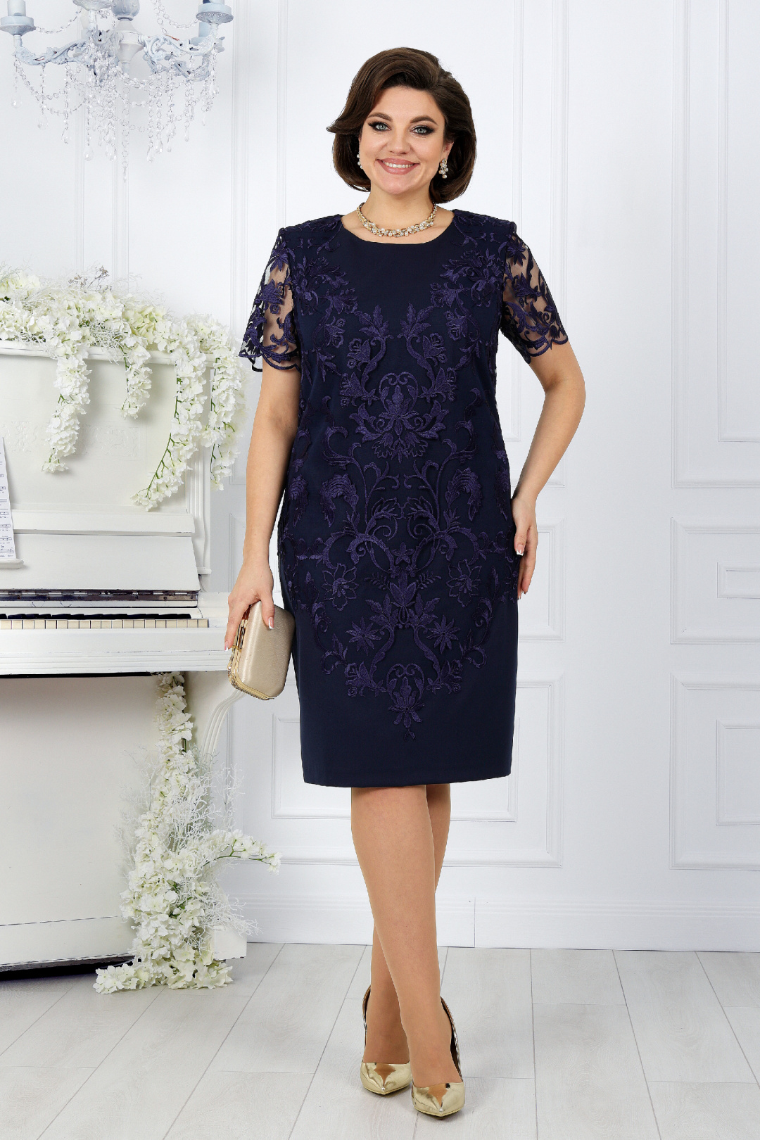 Платье Ninele 5909 синий - фото 1