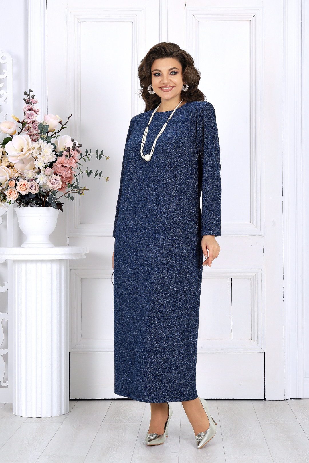 Платье Ninele 6036 синий - фото 3