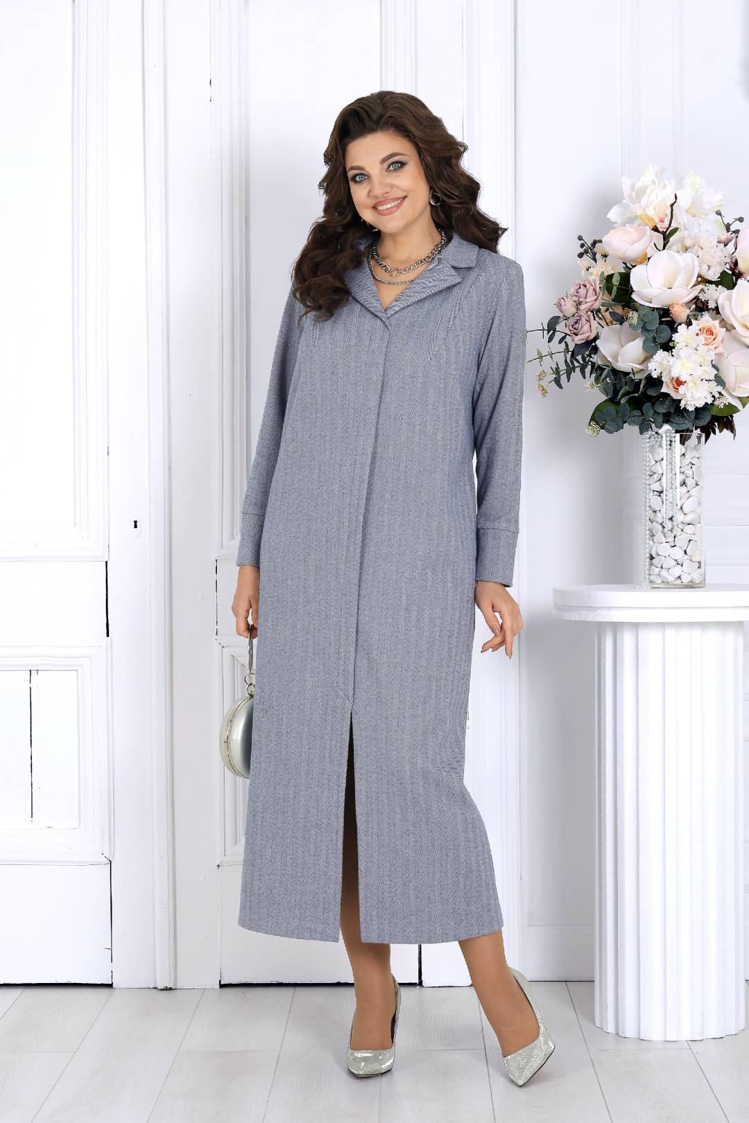 Платье Ninele 6090 голубой - фото 1