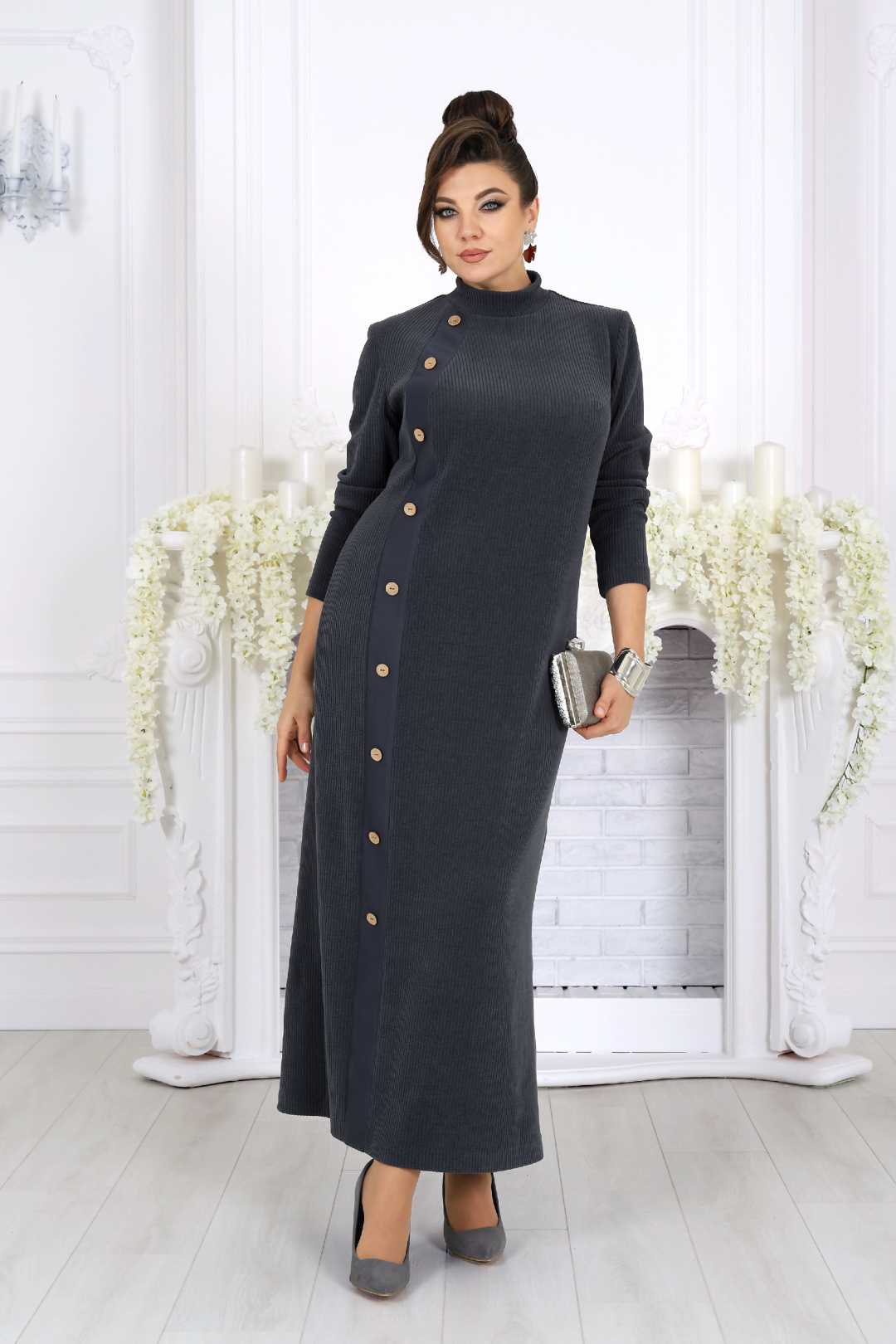 Платье Ninele 6094 серый