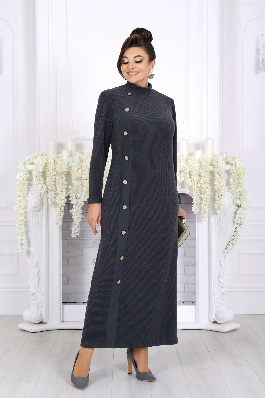 Платье Ninele 6094 серый