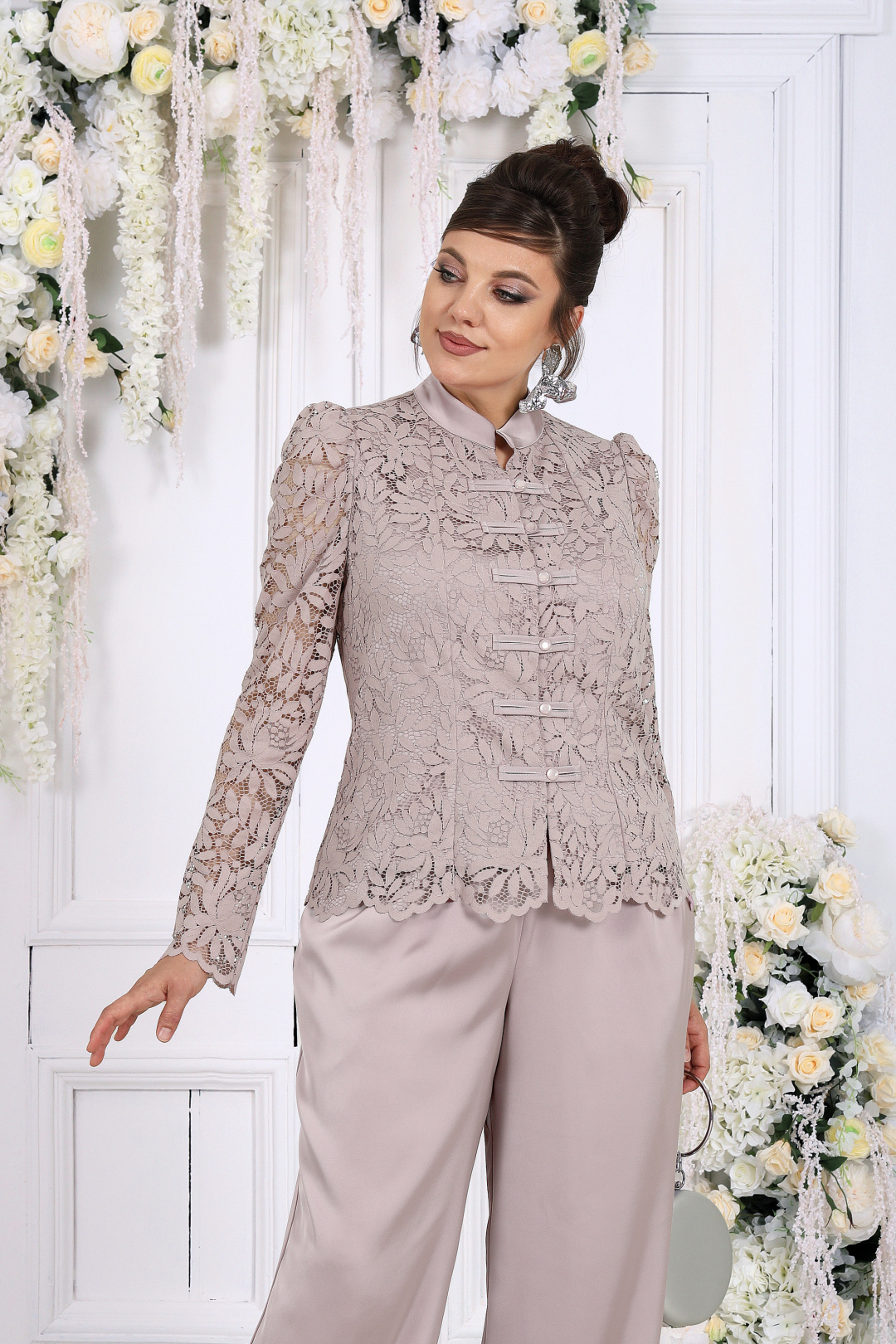 Костюм Ninele 6126 пудровый