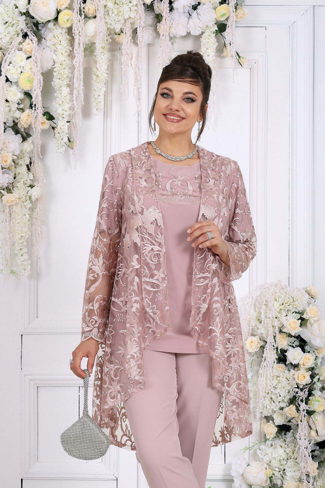 Костюм Ninele 6128 пудровый