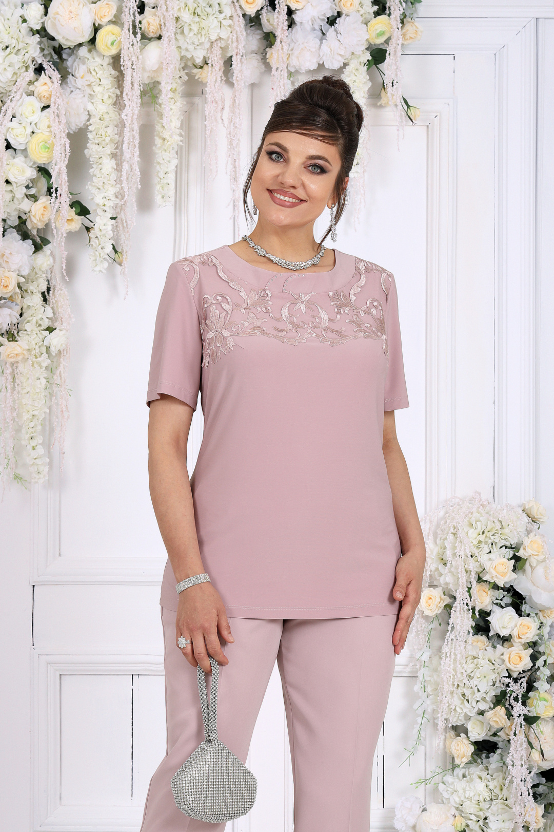 Костюм Ninele 6128 пудровый