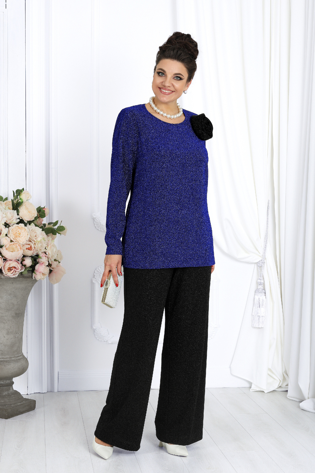 Костюм Ninele 7476 василек+черный - фото 1