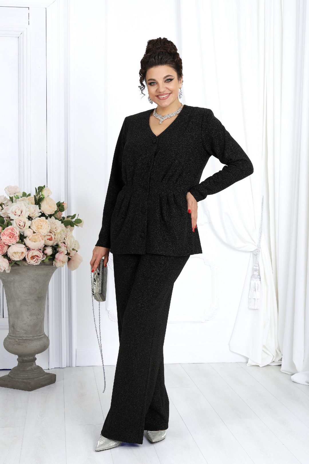Костюм Ninele 7477 черный - фото 1