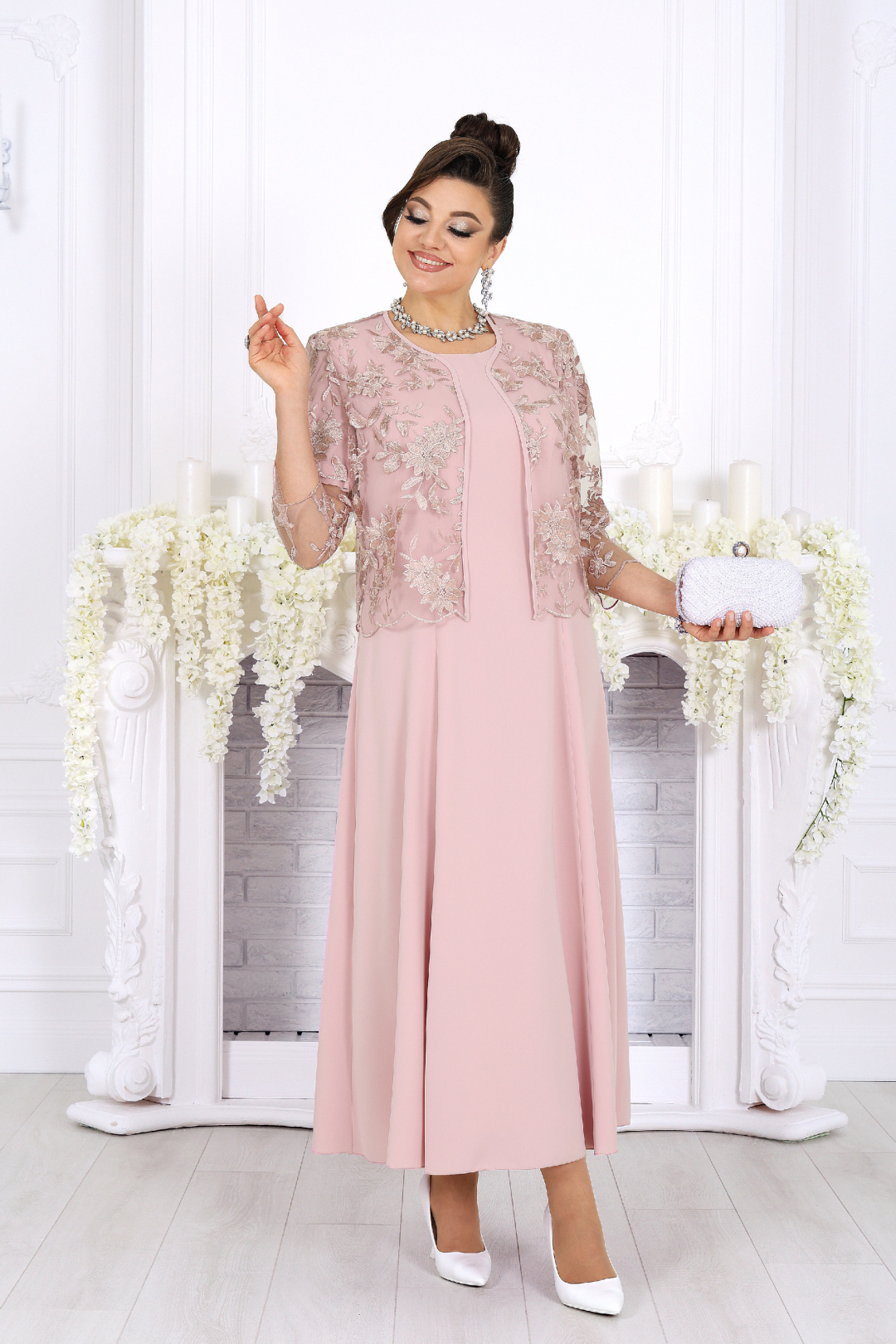 Костюм Ninele 7489 пудровый - фото 5
