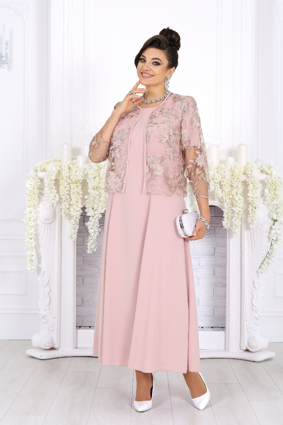 Костюм Ninele 7489 пудровый - фото 6