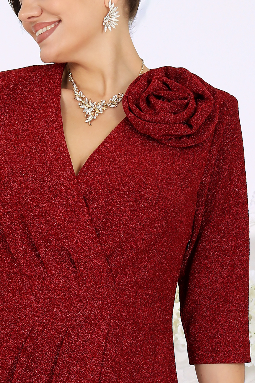 Платье Ninele 7500 красный - фото 5