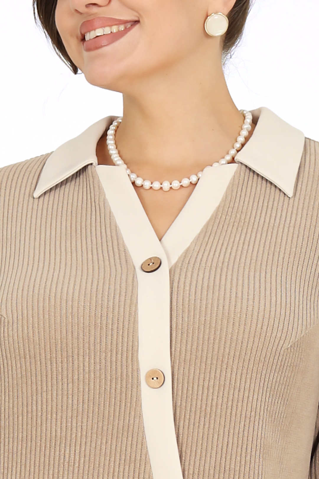 Платье Ninele 7519 бежевый