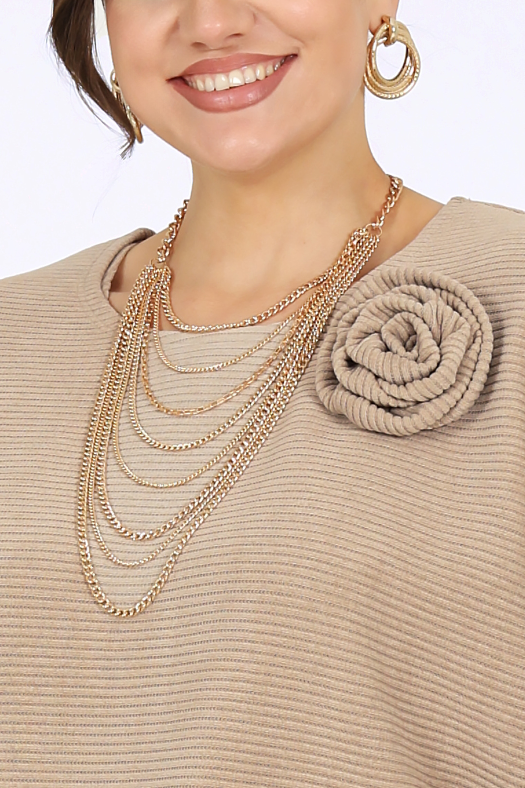 Комплект Ninele 7521 бежевый - фото 3