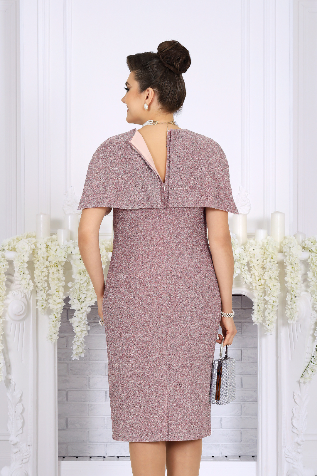 Платье Ninele 7524 пудра