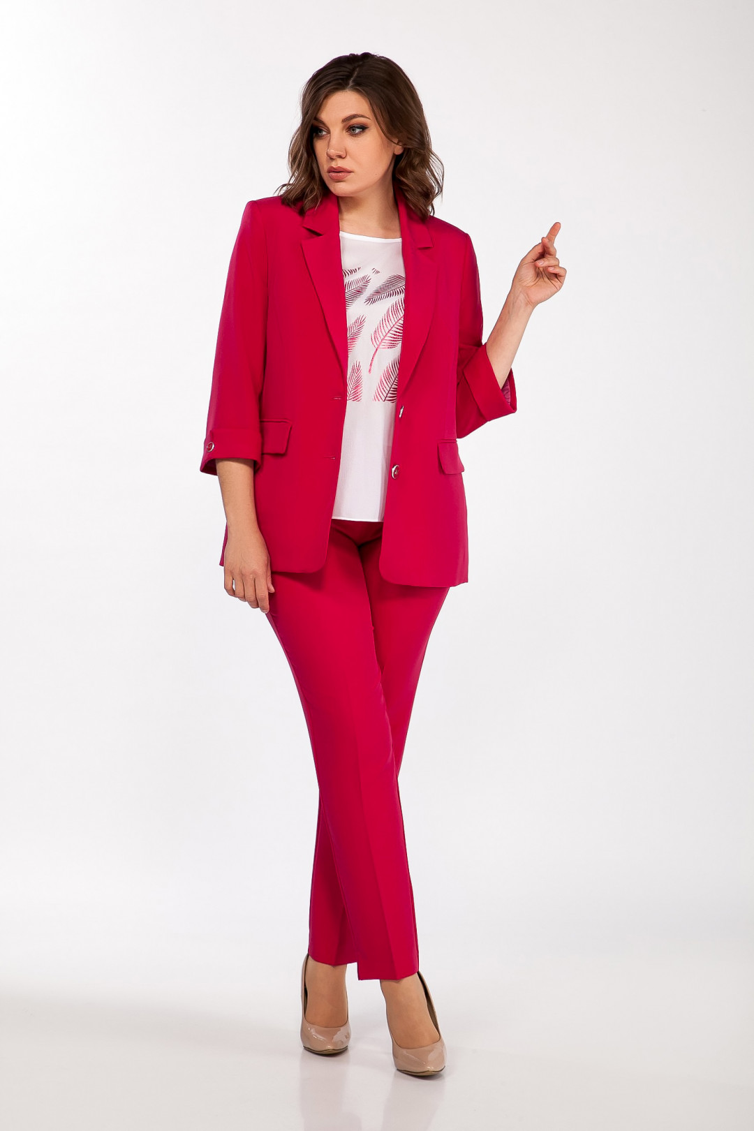 Костюм Ольга Стиль 656 фуксия