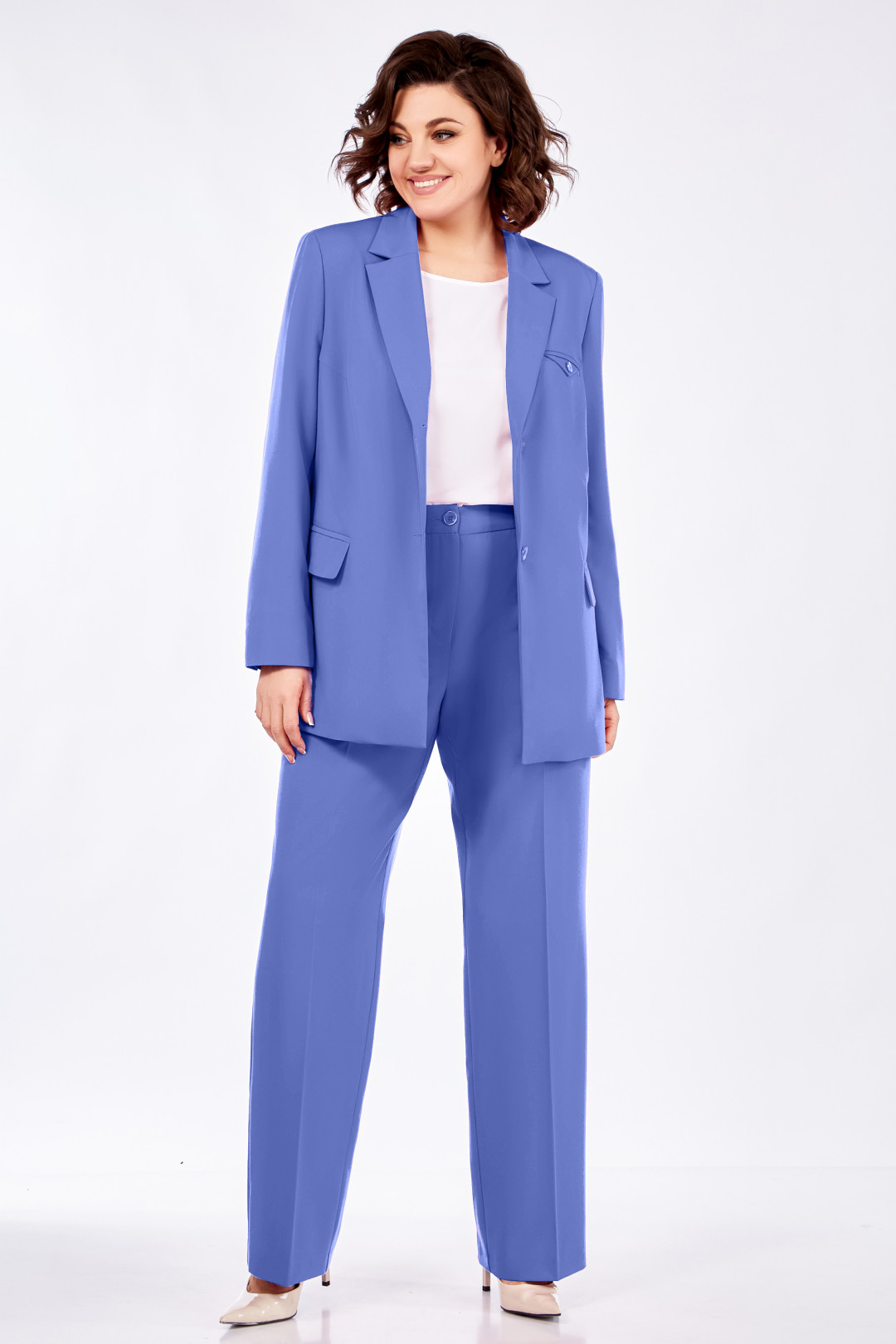 Костюм Ольга Стиль 823 джинс - фото 3