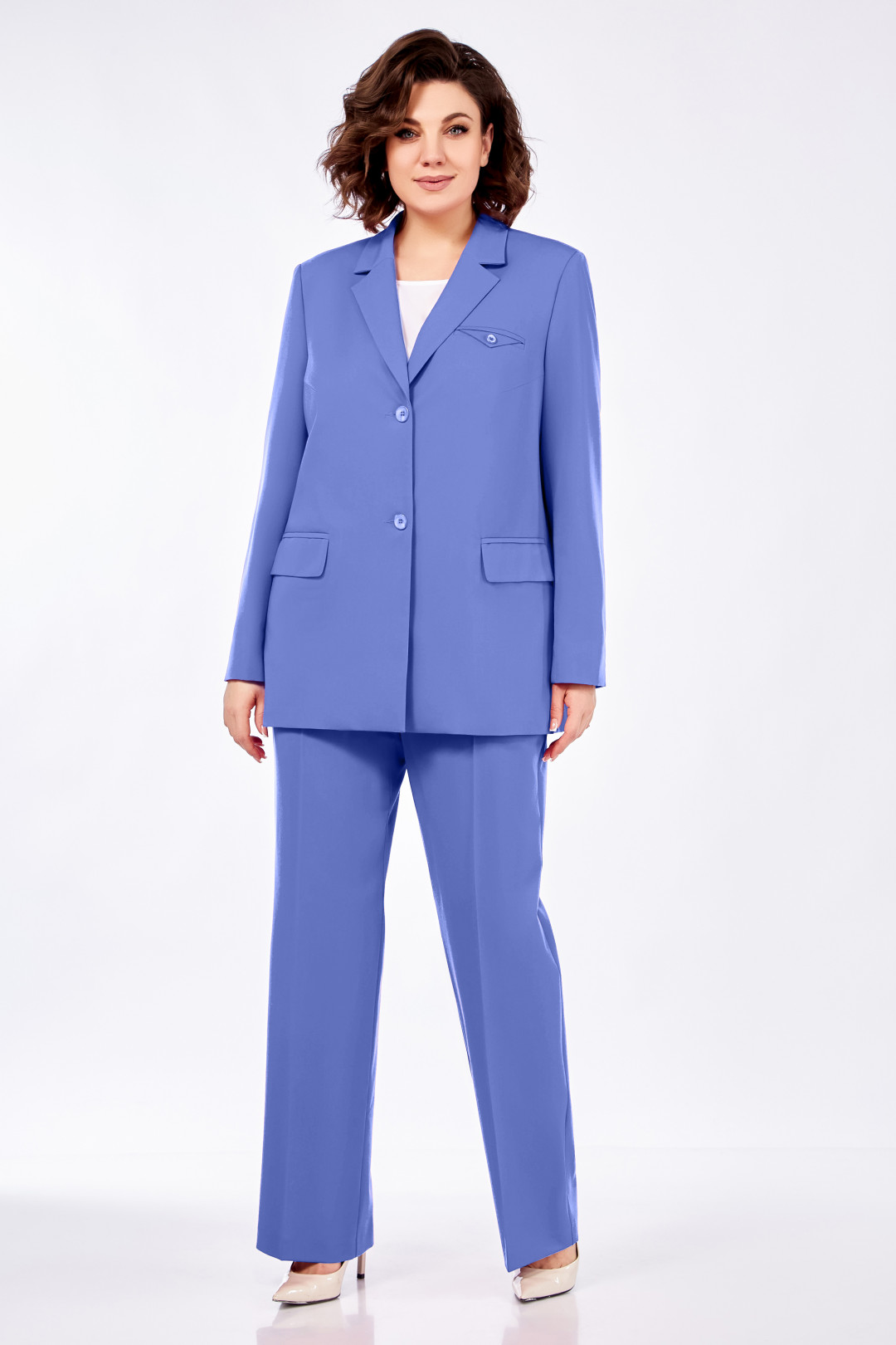 Костюм Ольга Стиль 823 джинс - фото 4